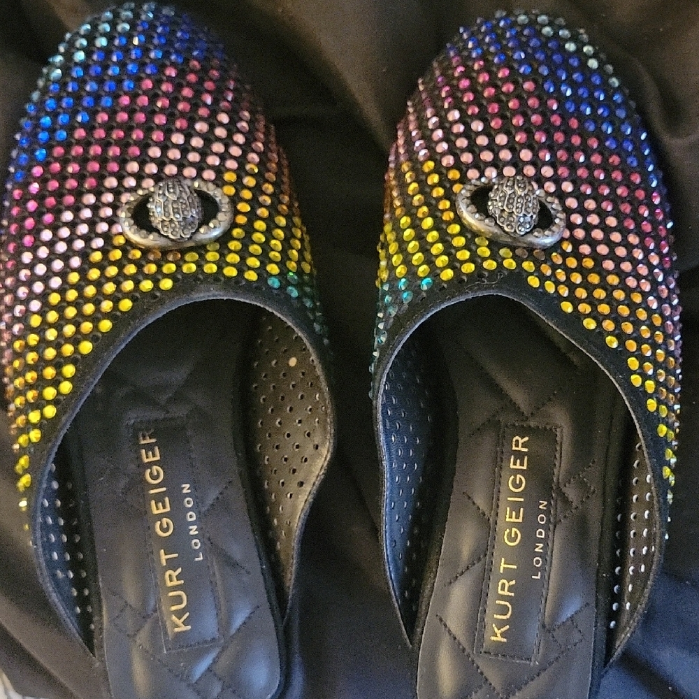 Kurt Geiger Women's Rainbow Embellished Mules